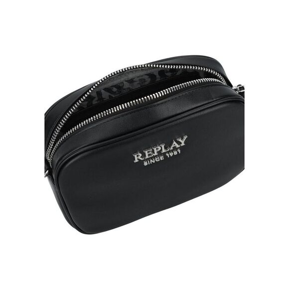 Replay Crossbody Bag Logo Strap Women black Bags
